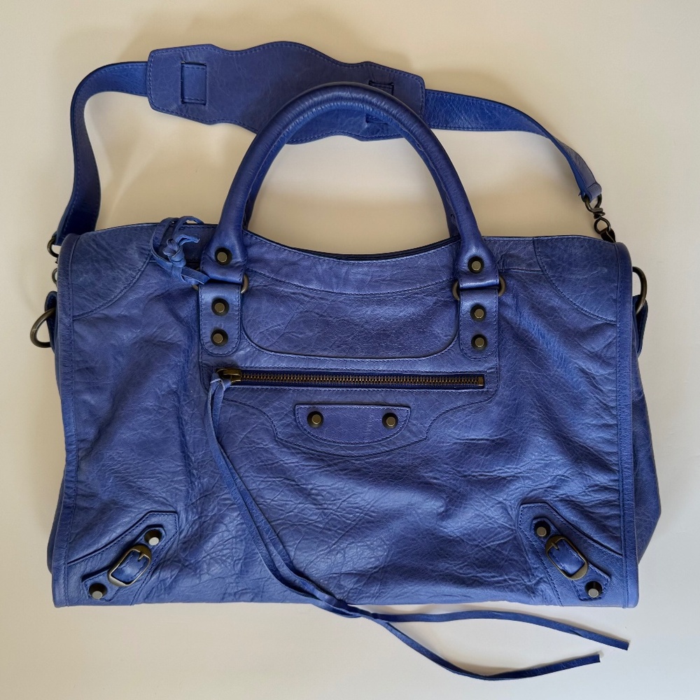 ‼️SOLD‼️ BALENCIAGA S/S 2010 Outremer / Blue China City Bag